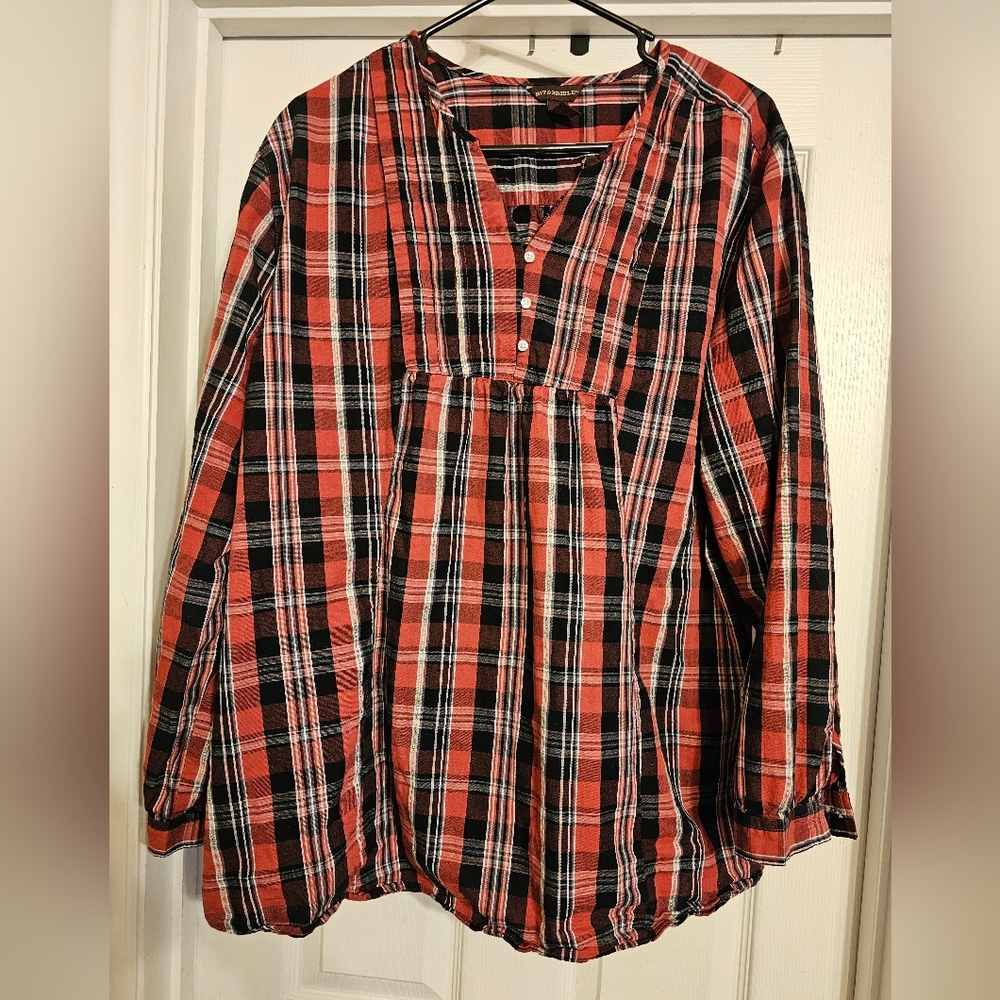 Bit and Bridle Women's Plaid Shirt.